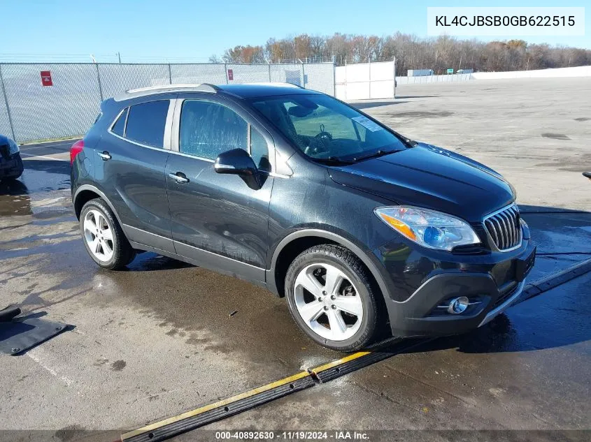 2016 Buick Encore Convenience VIN: KL4CJBSB0GB622515 Lot: 40892630