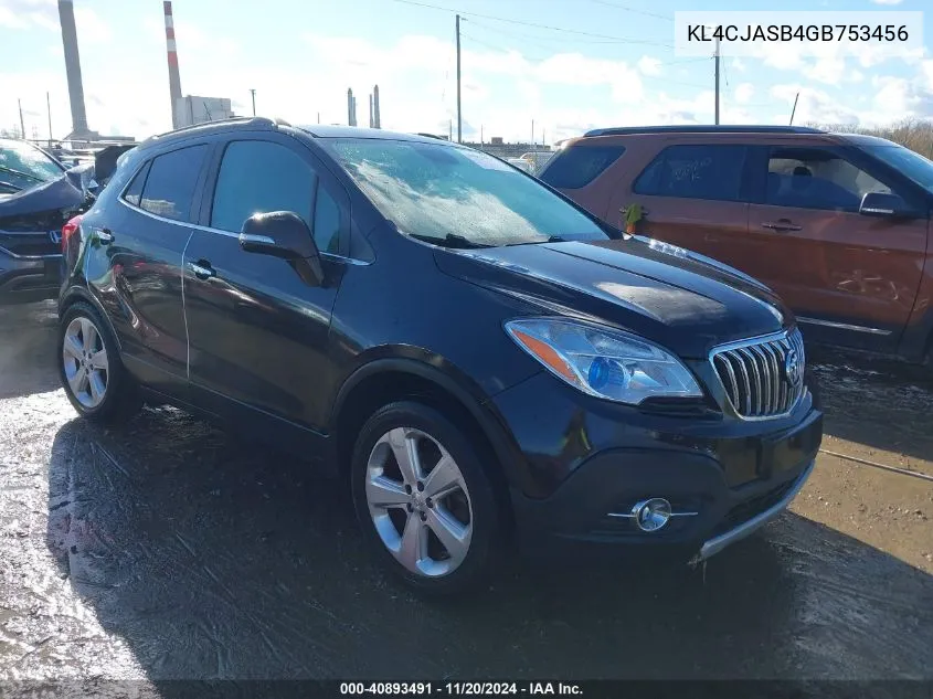 2016 Buick Encore VIN: KL4CJASB4GB753456 Lot: 40893491