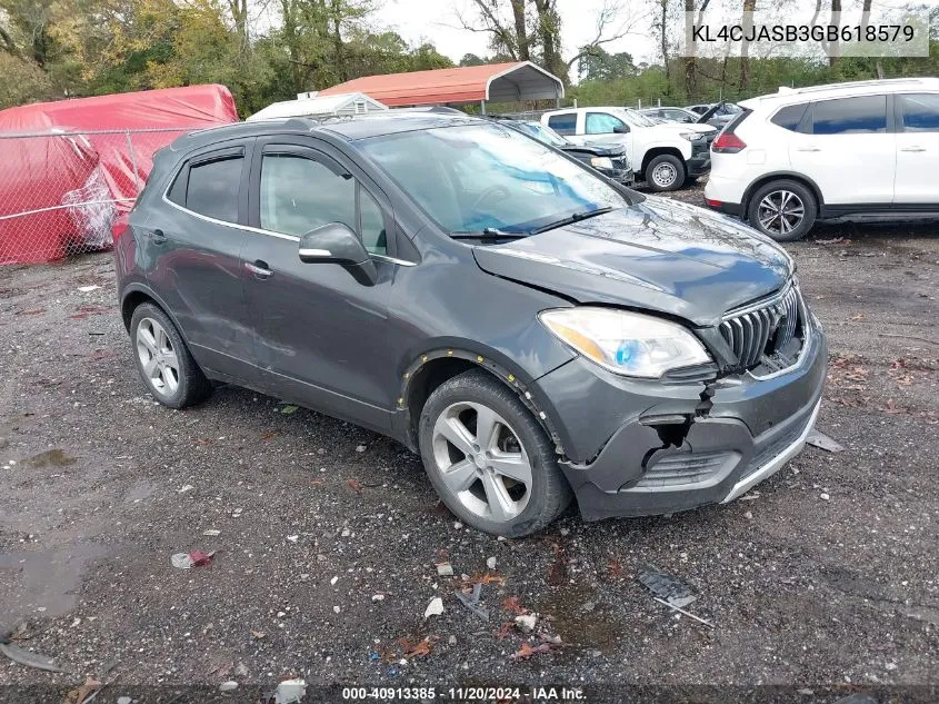 2016 Buick Encore VIN: KL4CJASB3GB618579 Lot: 40913385