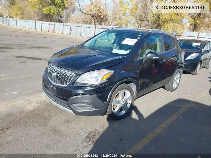 2016 Buick Encore VIN: KL4CJESBXGB654146 Lot: 40926242