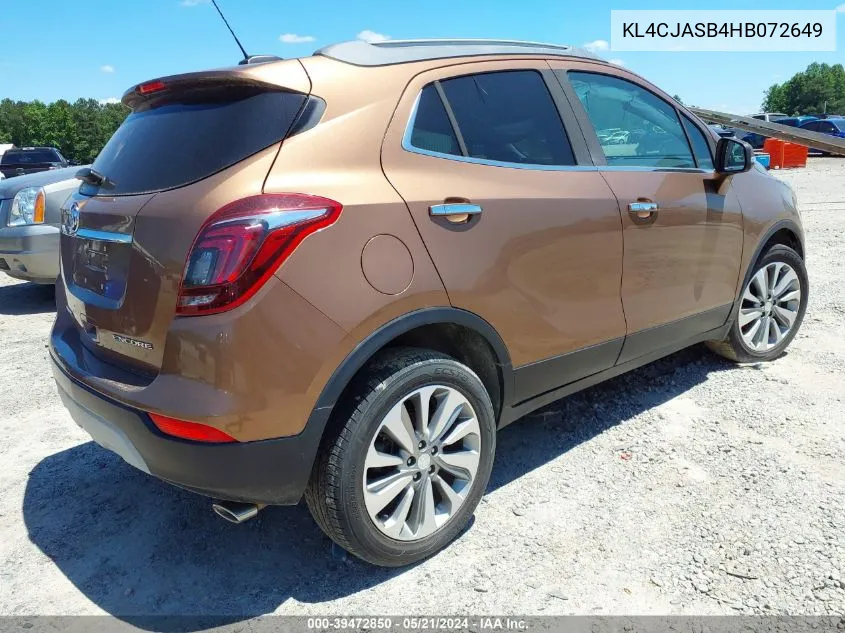 KL4CJASB4HB072649 2017 Buick Encore Preferred