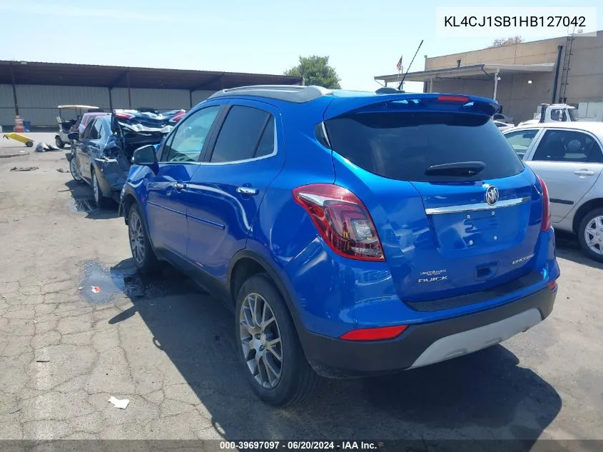 KL4CJ1SB1HB127042 2017 Buick Encore Sport Touring