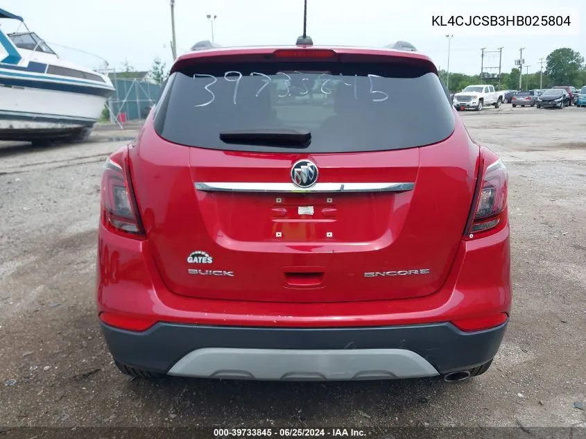 KL4CJCSB3HB025804 2017 Buick Encore Essence