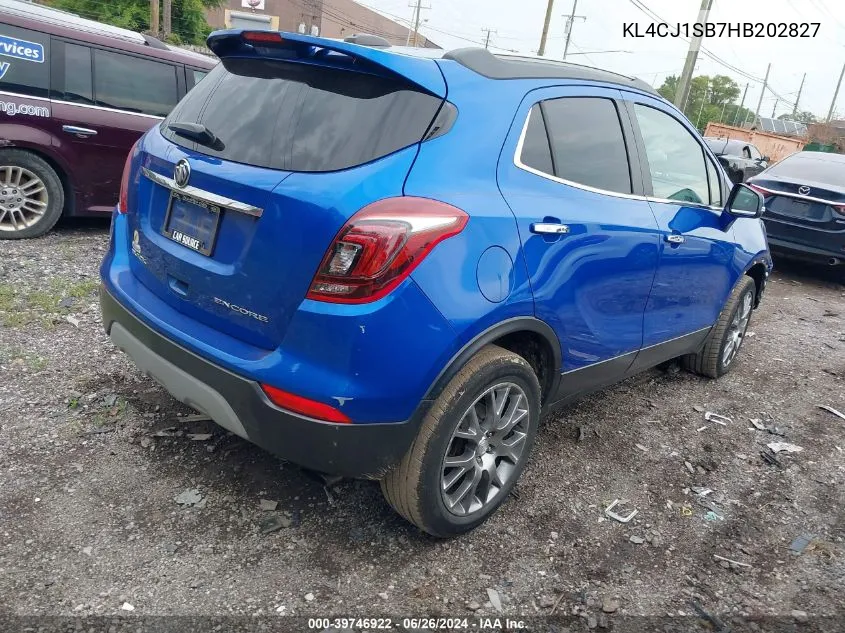 KL4CJ1SB7HB202827 2017 Buick Encore Sport Touring