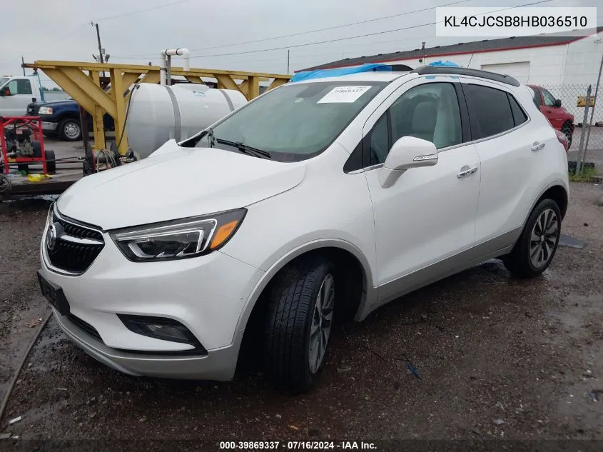 2017 Buick Encore Essence VIN: KL4CJCSB8HB036510 Lot: 39869337