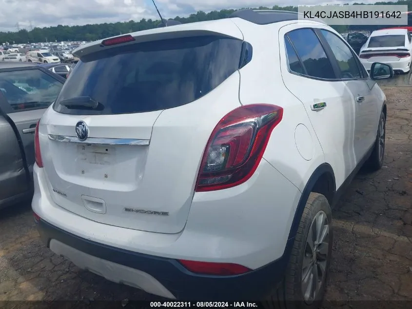 KL4CJASB4HB191642 2017 Buick Encore Preferred