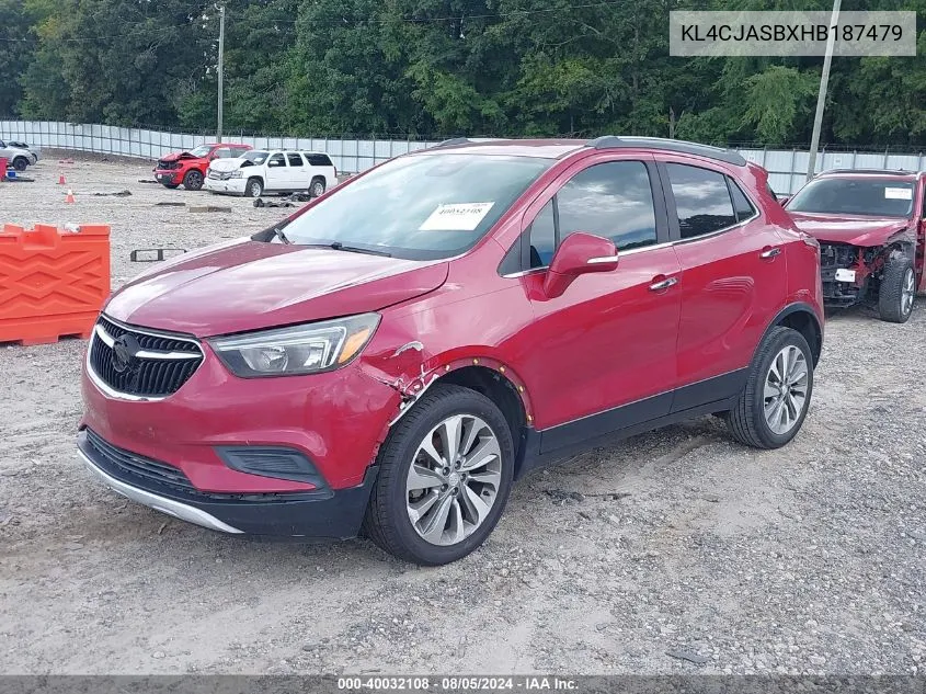 2017 Buick Encore Preferred VIN: KL4CJASBXHB187479 Lot: 40032108