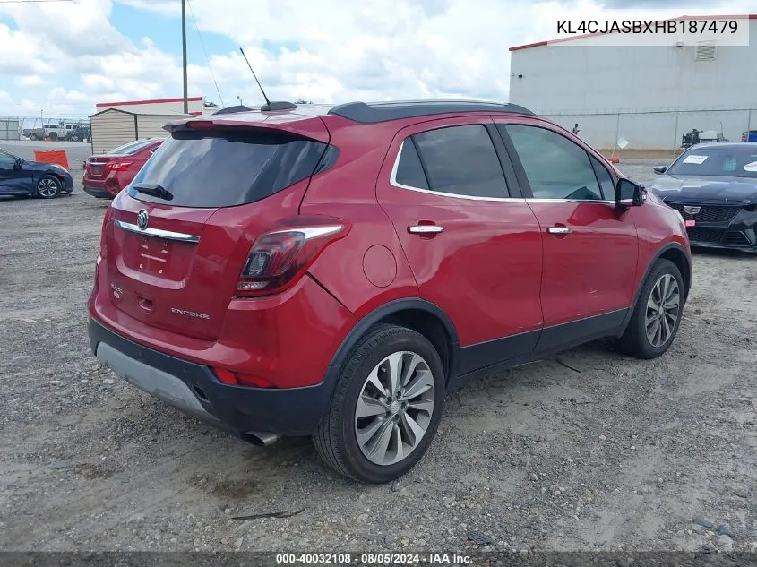 2017 Buick Encore Preferred VIN: KL4CJASBXHB187479 Lot: 40032108