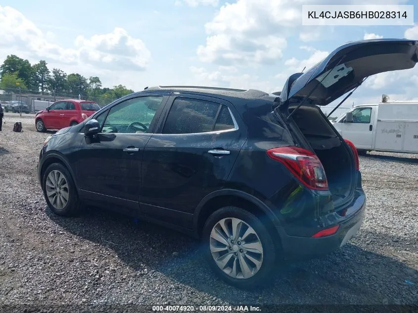 KL4CJASB6HB028314 2017 Buick Encore Preferred