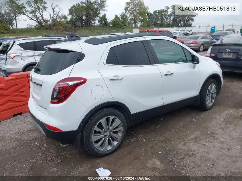 KL4CJASB7HB051813 2017 Buick Encore Preferred