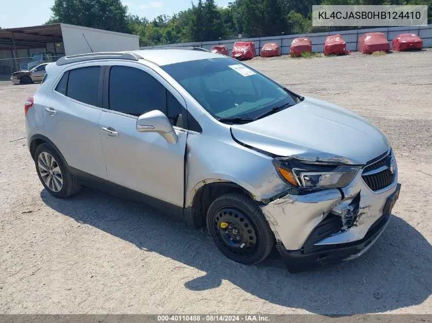 KL4CJASB0HB124410 2017 Buick Encore Preferred