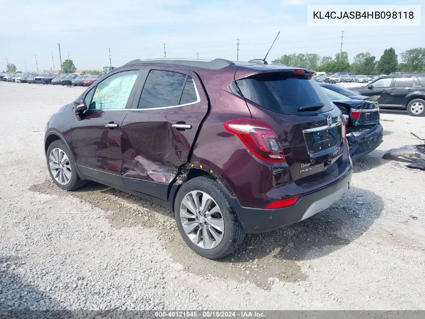 KL4CJASB4HB098118 2017 Buick Encore Preferred