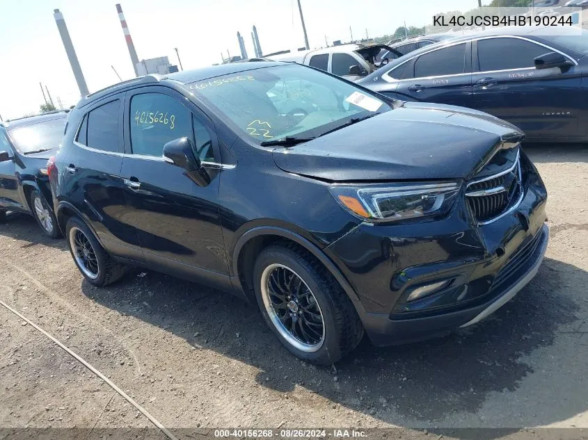 2017 Buick Encore Essence VIN: KL4CJCSB4HB190244 Lot: 40156268