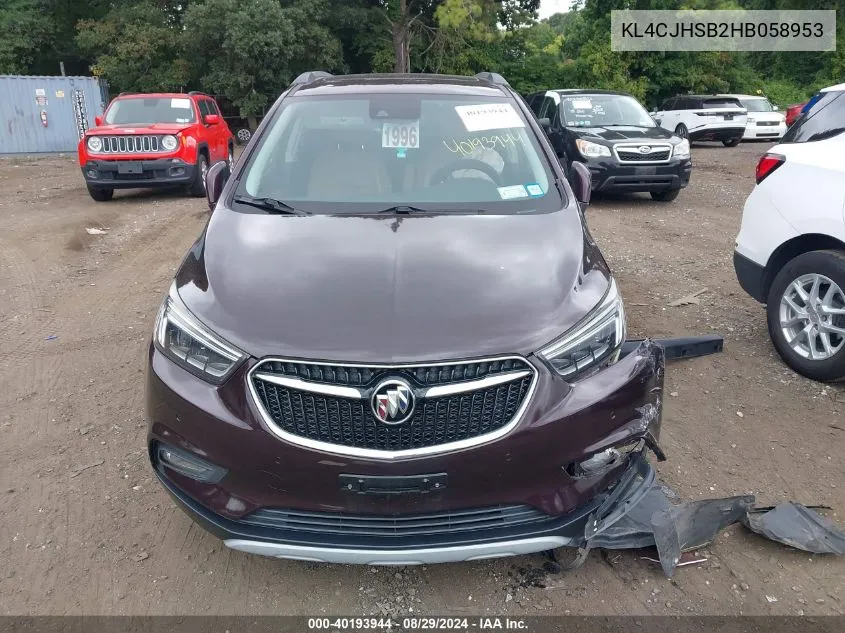 KL4CJHSB2HB058953 2017 Buick Encore Premium