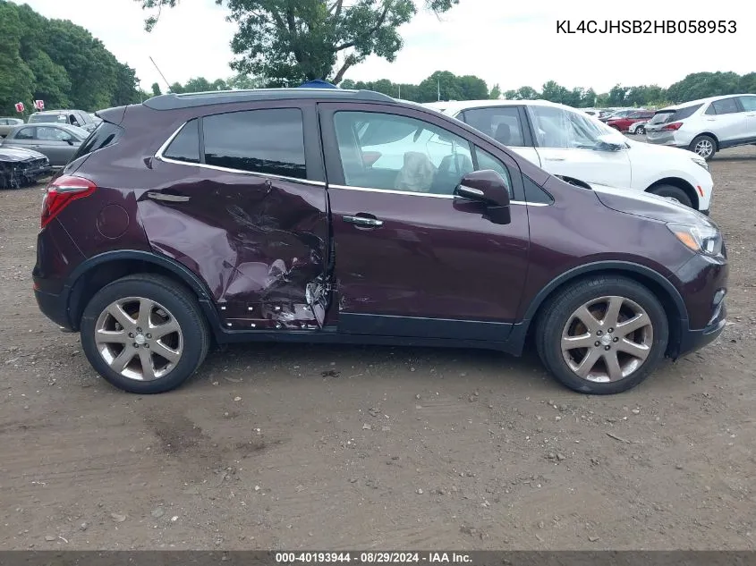 KL4CJHSB2HB058953 2017 Buick Encore Premium