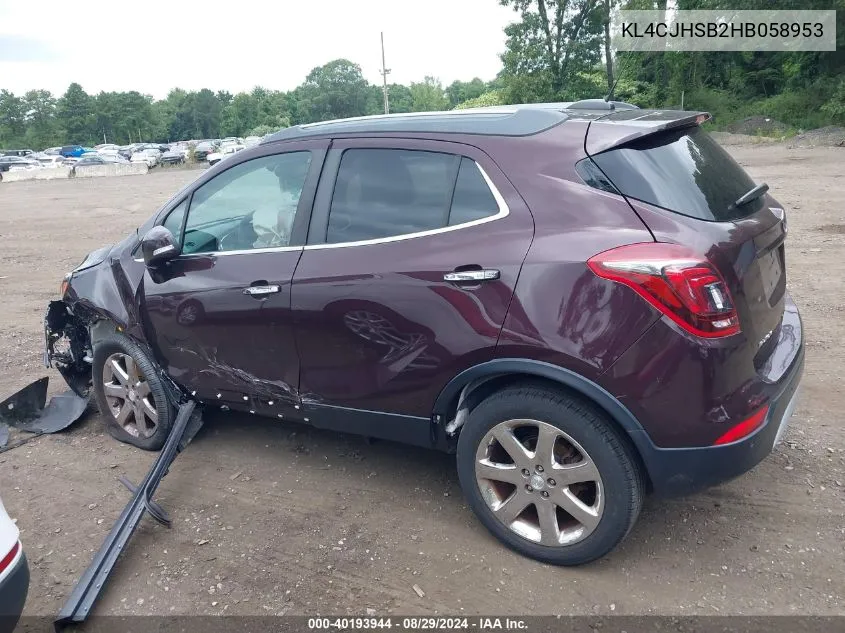 KL4CJHSB2HB058953 2017 Buick Encore Premium