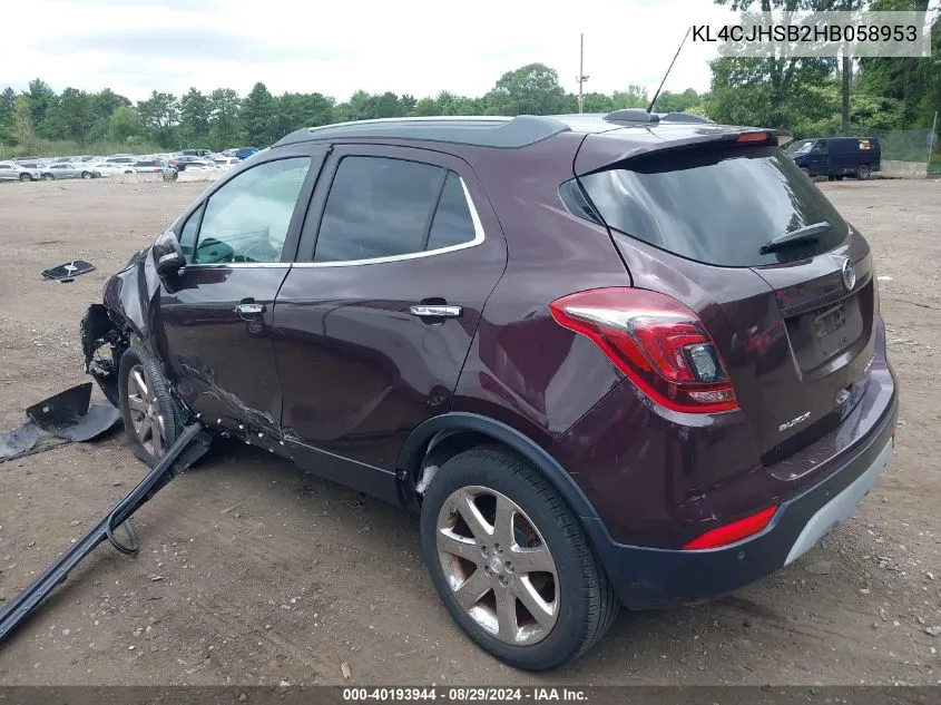 KL4CJHSB2HB058953 2017 Buick Encore Premium