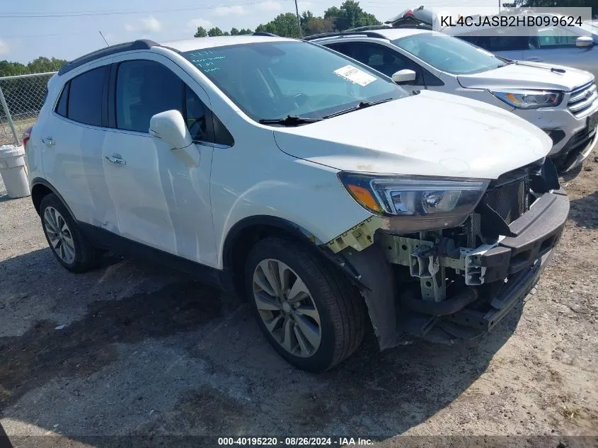 2017 Buick Encore Preferred VIN: KL4CJASB2HB099624 Lot: 40195220