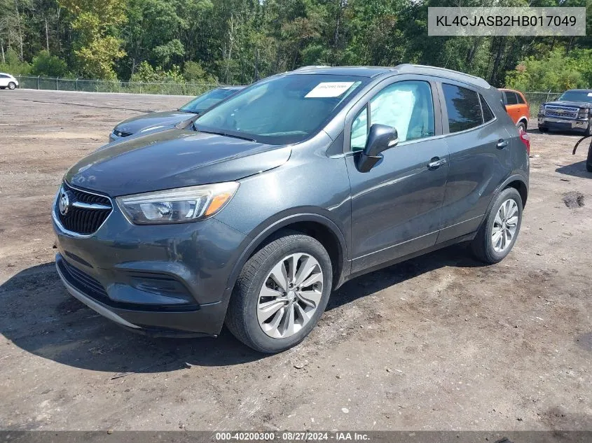 KL4CJASB2HB017049 2017 Buick Encore Preferred