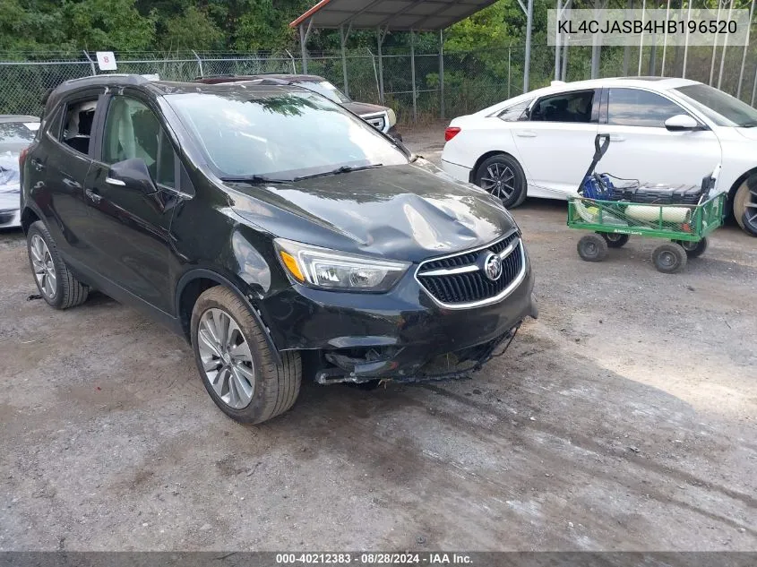 2017 Buick Encore Preferred VIN: KL4CJASB4HB196520 Lot: 40212383