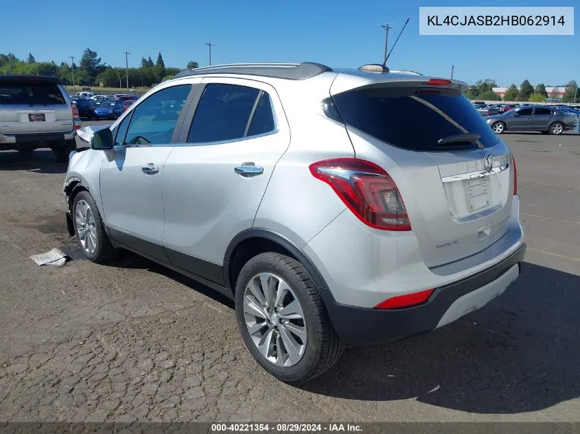 KL4CJASB2HB062914 2017 Buick Encore Preferred