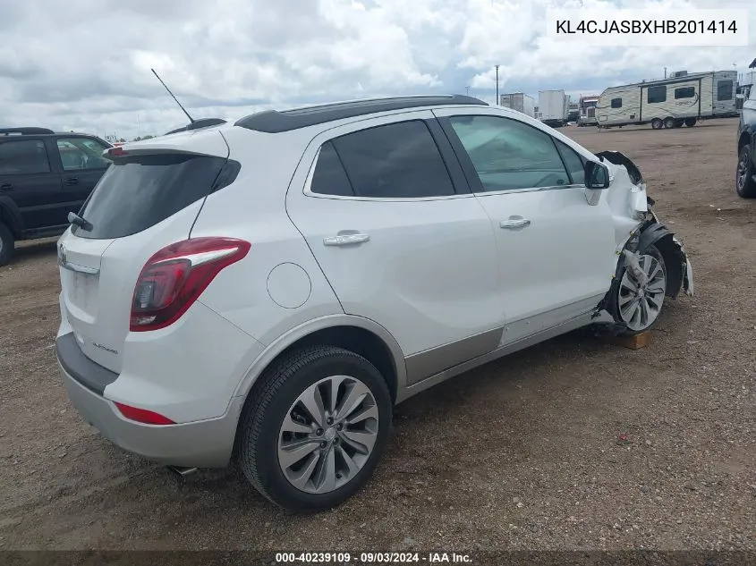 2017 Buick Encore Preferred VIN: KL4CJASBXHB201414 Lot: 40239109