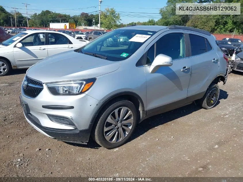 KL4CJASB6HB129062 2017 Buick Encore Preferred