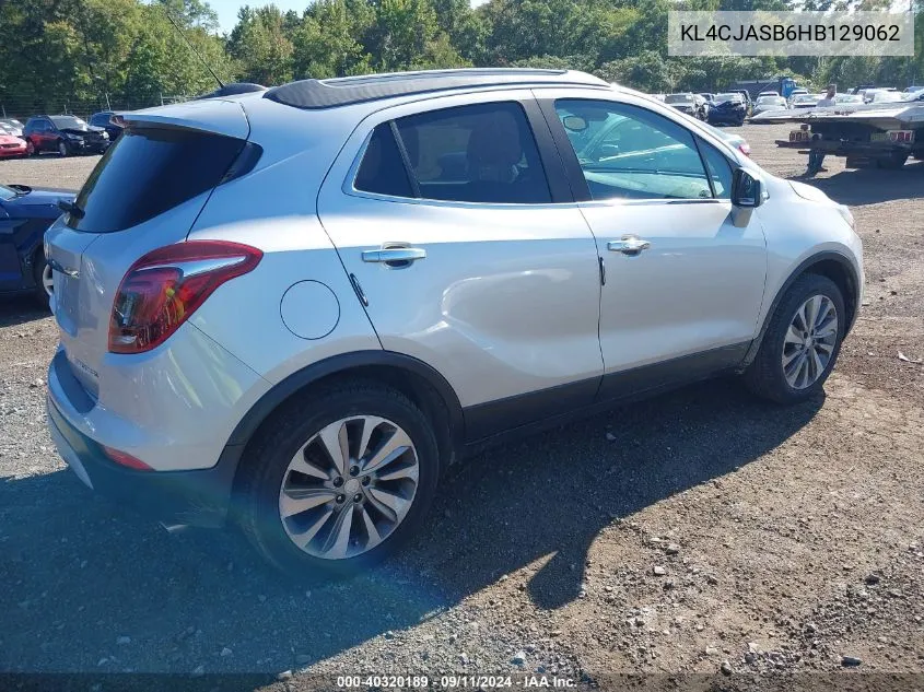 2017 Buick Encore Preferred VIN: KL4CJASB6HB129062 Lot: 40320189