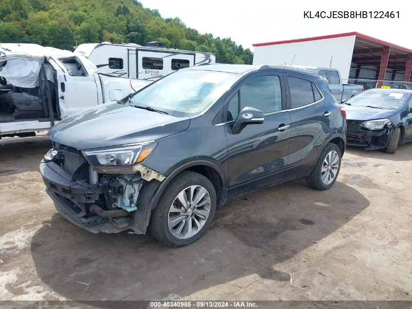 2017 Buick Encore Preferred VIN: KL4CJESB8HB122461 Lot: 40340985