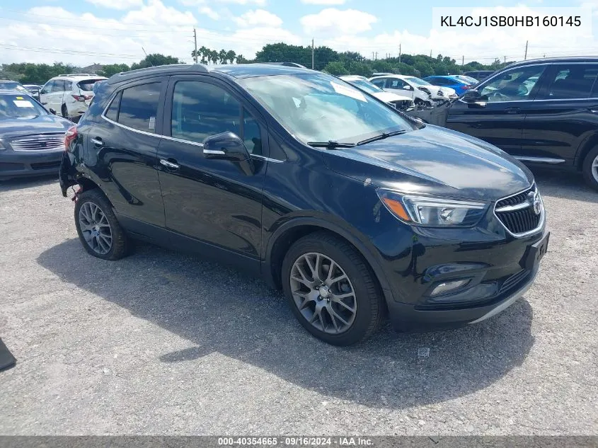 2017 Buick Encore Sport Touring VIN: KL4CJ1SB0HB160145 Lot: 40354665