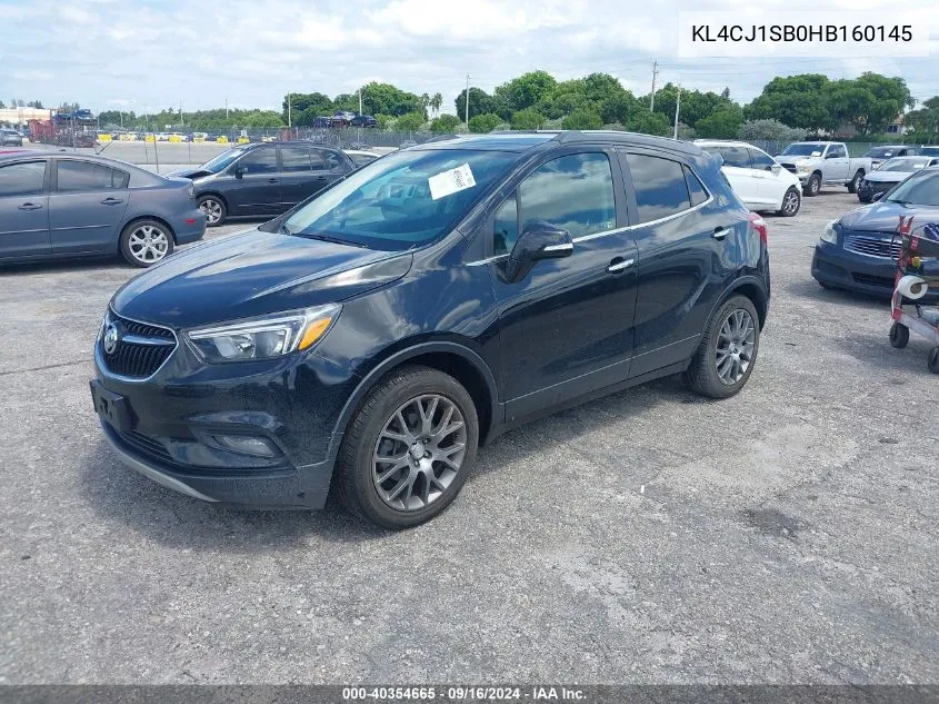 KL4CJ1SB0HB160145 2017 Buick Encore Sport Touring