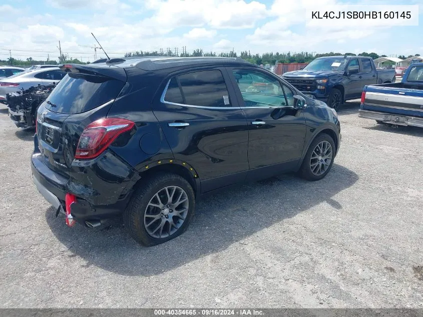 KL4CJ1SB0HB160145 2017 Buick Encore Sport Touring