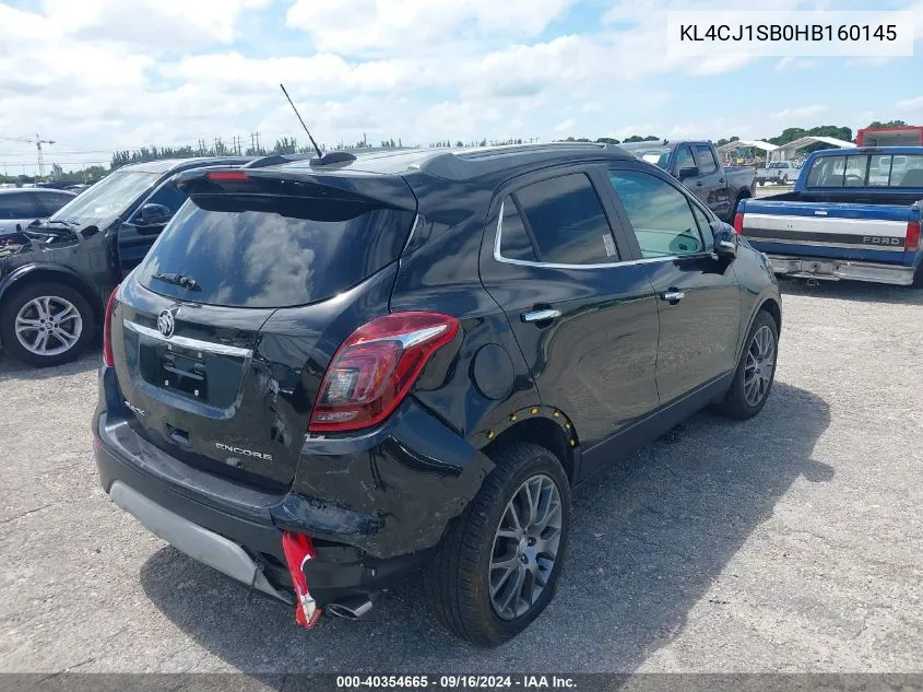 KL4CJ1SB0HB160145 2017 Buick Encore Sport Touring