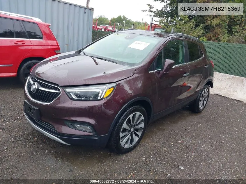 2017 Buick Encore Essence VIN: KL4CJGSM7HB215369 Lot: 40382772