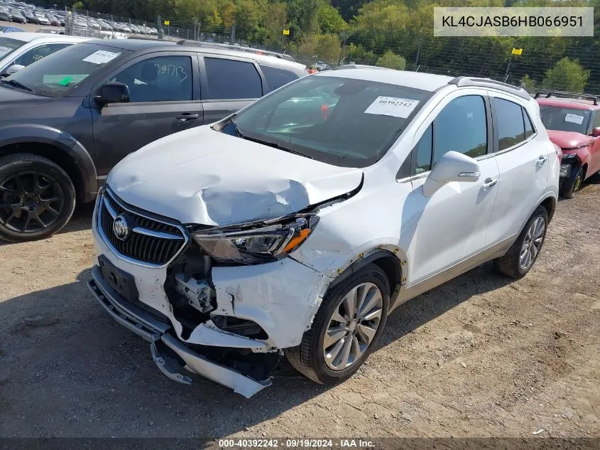 KL4CJASB6HB066951 2017 Buick Encore Preferred