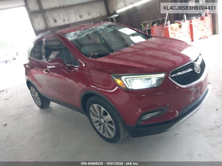 KL4CJBSB3HB004431 2017 Buick Encore Preferred Ii