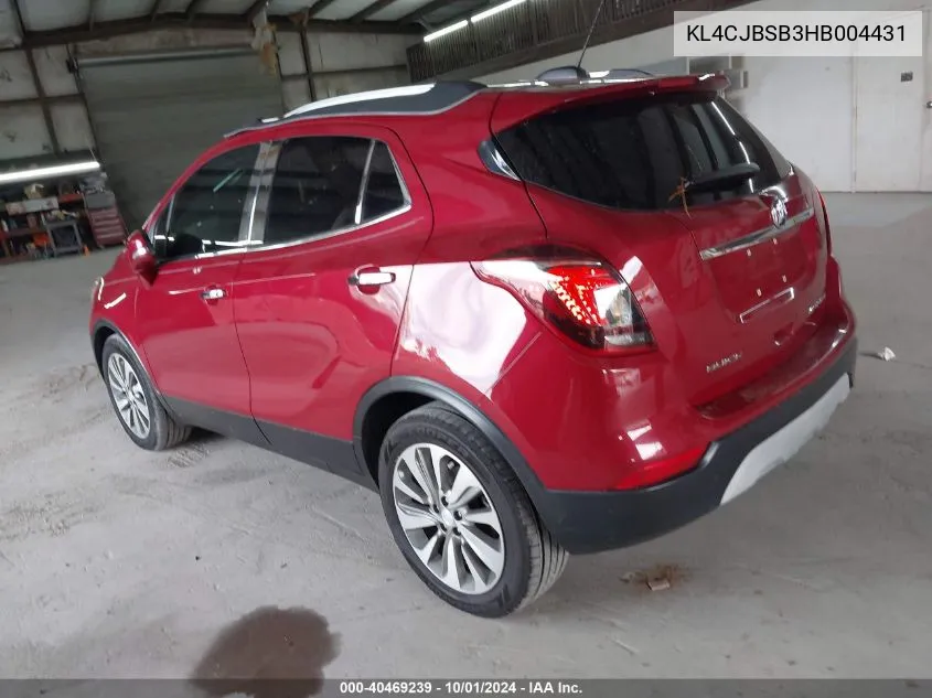 KL4CJBSB3HB004431 2017 Buick Encore Preferred Ii