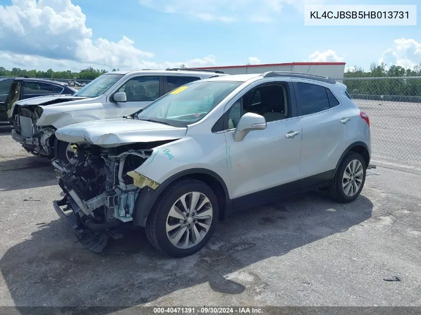 KL4CJBSB5HB013731 2017 Buick Encore Preferred Ii