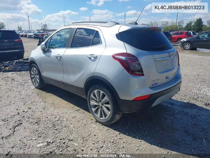 2017 Buick Encore Preferred Ii VIN: KL4CJBSB8HB013223 Lot: 40472798