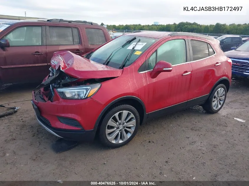 KL4CJASB3HB172497 2017 Buick Encore Preferred