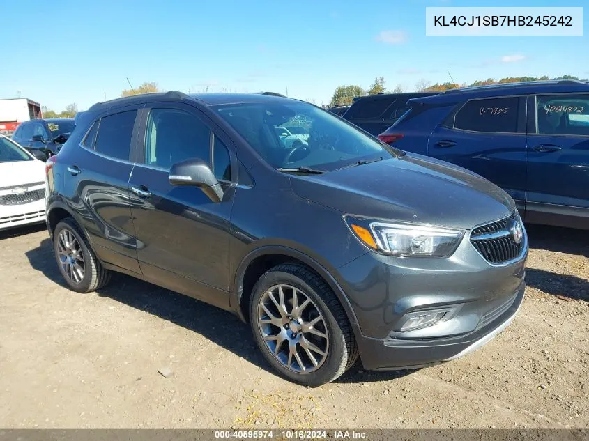 KL4CJ1SB7HB245242 2017 Buick Encore Sport Touring