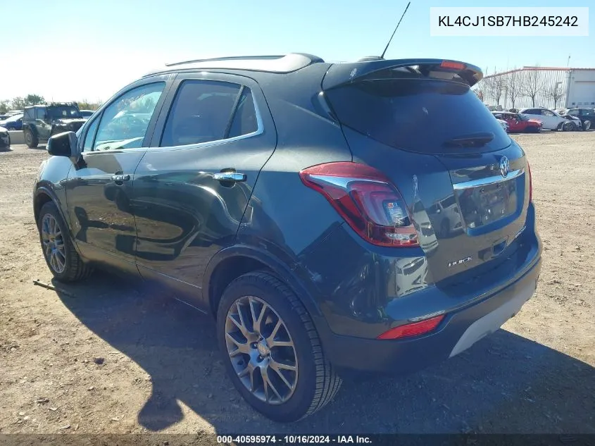 KL4CJ1SB7HB245242 2017 Buick Encore Sport Touring