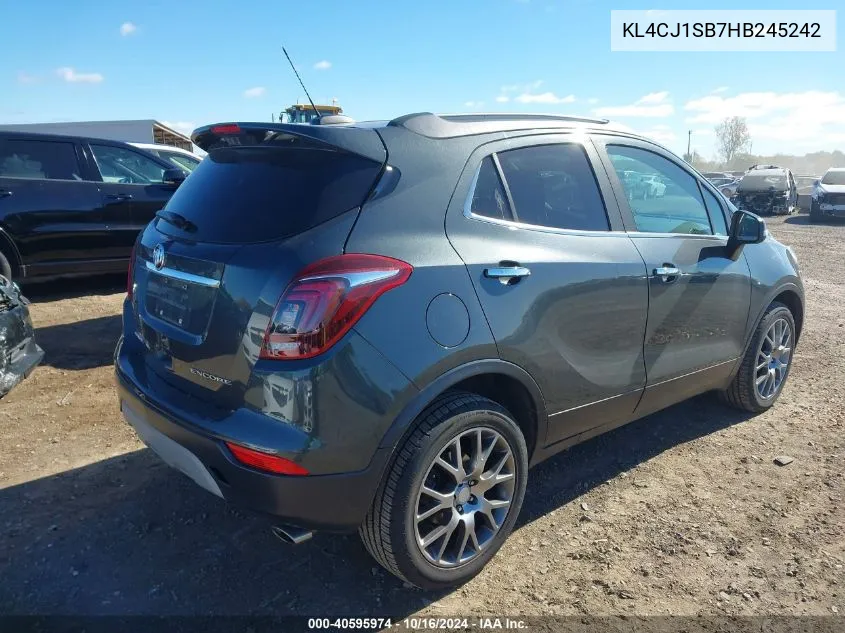 KL4CJ1SB7HB245242 2017 Buick Encore Sport Touring