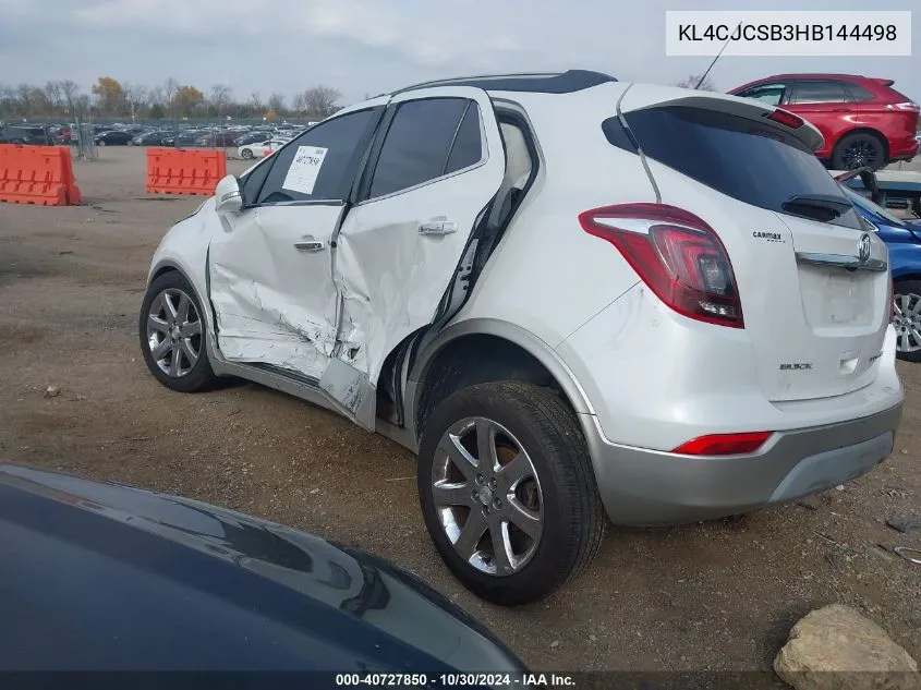 2017 Buick Encore Essence VIN: KL4CJCSB3HB144498 Lot: 40727850