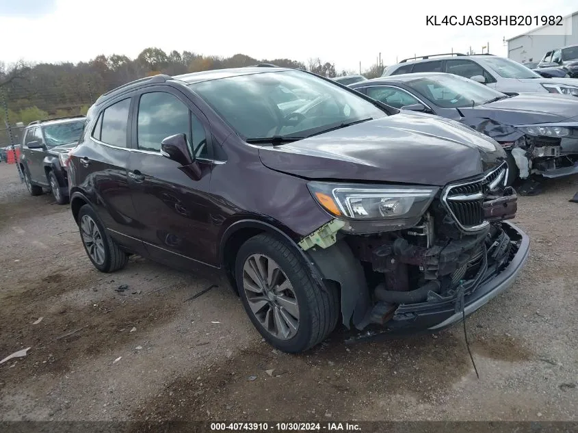 KL4CJASB3HB201982 2017 Buick Encore Preferred