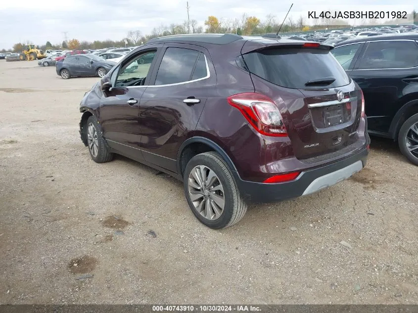 KL4CJASB3HB201982 2017 Buick Encore Preferred