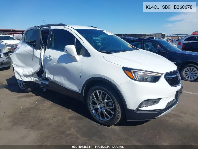 KL4CJ1SB9HB260678 2017 Buick Encore Sport Touring