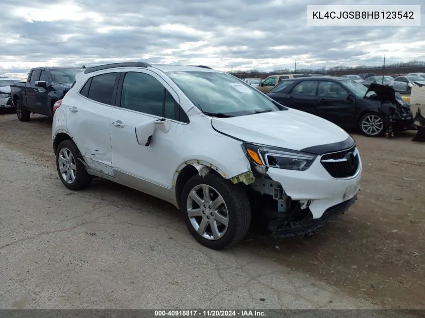 2017 Buick Encore Essence VIN: KL4CJGSB8HB123542 Lot: 40918817