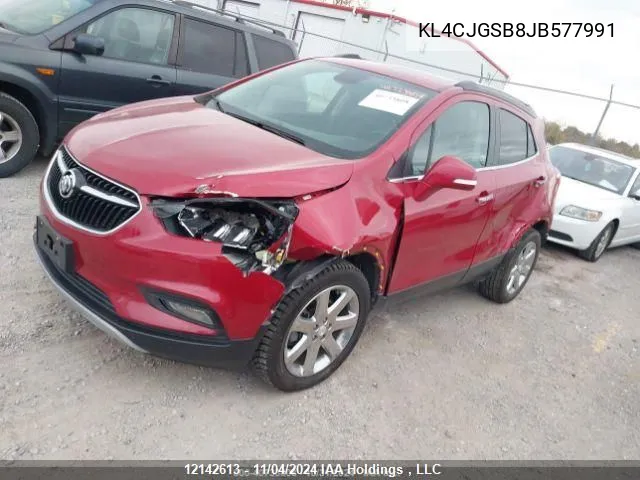 2018 Buick Encore VIN: KL4CJGSB8JB577991 Lot: 12142613