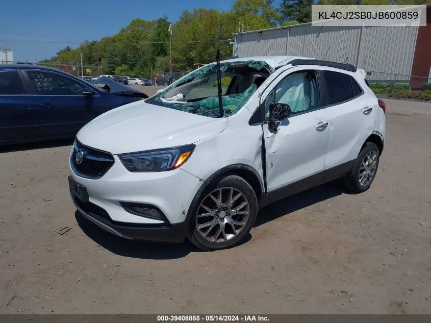 KL4CJ2SB0JB600859 2018 Buick Encore Sport Touring